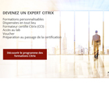 Formez-vous en Citrix !